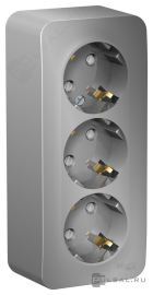 Розетка с изолирующей пластиной
Blanca,  со шторками,  с заземлением,  тройная,   цвет - алюминий,  пластмасса,  BLNRA011313,  Schneider Electric
 - PULSAL.RU