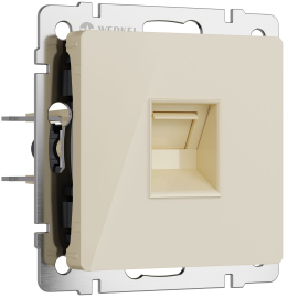 Розетка компьютерная RJ45 Кат.5е UTP
Alumax,  Split,  Slab,  Senso,  Baguette,  Acrylic,  Platinum,  Elite,  Snabb,  Stream,  Flock,  Stark,  Fiore,  Favorit,  Diamant,  Aluminium,  Antik,  Metallic,  одинарная,   цвет - айвори акрил,  пластмасса,  W1181043,  a064064,  Werkel
 - PULSAL.RU