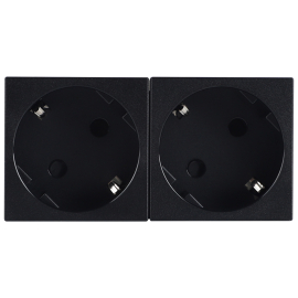 Розетка 45°
W55,  Лючки DDSB,  Лючки DFB,  со шторками,  с заземлением,  двойная,  безвинтовые клеммы,   цвет - черный матовый,  пластмасса,  DF6D2ANM,  Donel
 - PULSAL.RU