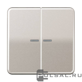 Клавиши
CD 500,  двухклавишный,  с подсветкой,  с индикацией,   цвет - платиновый,  металл,  CD595KO5PT,  CD 595 KO5 PT,  JUNG
 - PULSAL.RU