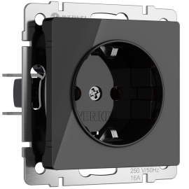 Розетка
Alumax,  Split,  Slab,  Senso,  Baguette,  Acrylic,  Platinum,  Elite,  Snabb,  Stream,  Flock,  Stark,  Fiore,  Favorit,  Diamant,  Aluminium,  Antik,  Metallic,  без шторок,  с заземлением,  одинарная,  винтовые клеммы,   цвет - черный акрил,  пластмасса,  W1171048,  a064041,  Werkel
 - PULSAL.RU