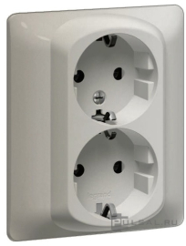 Розетка
Galea Life,  со шторками,  с заземлением,  двойная,  винтовые клеммы,   цвет - белый жемчуг,  пластмасса,  771531,  7 715 31,  Legrand
 - PULSAL.RU