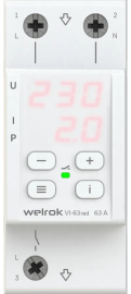 Реле напряжения с контролем тока 1P+N Relay welrok, 1НО, 63А, 220В AC, VI-63 red, Welrok - PULSAL.RU Реле напряжения с контролем тока 1P+N Relay welrok, 1НО, 63А, 220В AC, VI-63 red, Welrok - PULSAL.RU