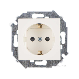 Розетка
Simon 15,  со шторками,  с заземлением,  одинарная,  винтовые клеммы,   цвет - слоновая кость,  пластмасса,  1591443-031,  Simon
 - PULSAL.RU