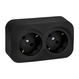 Розетка 45°
Quteo,  без шторок,  с заземлением,  двойная,  винтовые клеммы,   цвет - матовый черный,  пластмасса,  782470,  7 824 70,  Legrand
 - PULSAL.RU