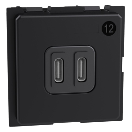 Зарядка USB Type-C с быстрой зарядкой QC, 3,0А (до 30 Вт)
Living Now,  USB type-C 5V,  двойная,  пластмасса,  K4293CC,  BTicino
 - PULSAL.RU