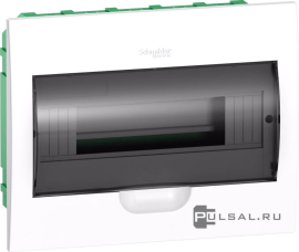 Бокс City9 Box, City9 Box, встраиваемый, IP 40,  модулей - 12, пластмасса,  цвет - белый, EZ9E112S2FRU, Schneider Electric - PULSAL.RU