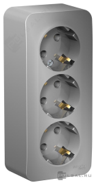 Розетка с изолирующей пластиной
Blanca,  без шторок,  с заземлением,  тройная,   цвет - алюминий,  пластмасса,  BLNRA010313,  Schneider Electric
 - PULSAL.RU