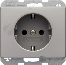 Розетка
K.5,  со шторками,  с заземлением,  одинарная,  безвинтовые клеммы,   цвет - нержавеющая сталь,  металл,  47357004,  4735 70 04,  Berker
 - PULSAL.RU