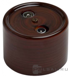 Розетка оконечная
Лизетта Эксклюзив,  телевизионная (TV),  спутниковая (SAT),  радио (R),  двойная,   цвет - тигровое дерево,  фарфор / керамика,  B1-305-TW,  Bironi
 - PULSAL.RU