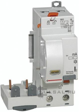 Блок дифференциального тока DX³, 2 полюса, 63А,  тип - AC, 30 мА, 410402, Legrand - PULSAL.RU Блок дифференциального тока DX³, 2 полюса, 63А,  тип - AC, 30 мА, 410402, Legrand - PULSAL.RU