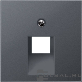 Накладка
ECO profi и ECO profi Standart,  ECO profi design (ECO Profi Deco),  одинарная,   цвет - антрацит матовый,  пластмасса,  EP569-1BFPLUAAN,  EP 569-1 BFPLUA AN,  JUNG
 - PULSAL.RU