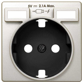 Накладка
Simon 82 Nature,  Simon 82,  USB type-A 5V,  Электр. с USB,  двойная,   цвет - шампань,  8200049-034,  Simon
 - PULSAL.RU