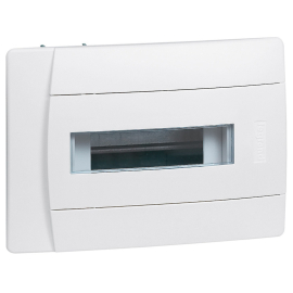 Щит (бокс) без шины N&E, Nedbox, встраиваемый, IP 40,  модулей - 8, пластмасса,  цвет - белый, 601111, Legrand - PULSAL.RU