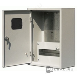 Щит учетно-распределительный навесной 520х300х160 ЩУРН-3/12, ЩРУН, навесной, IP 31,  модулей - 12, металл,  цвет - серый, 30402DEK, Dekraft - PULSAL.RU