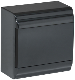 Корпус щита ЩРН-П-6, PRIME, навесной, IP 41,  модулей - 6, пластмасса,  цвет - черный, MKP13-N-01-06-41-K02, IEK - PULSAL.RU