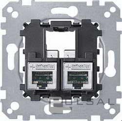 Механизм розетки компьютерной RJ45 Cat.6 (UTP) (прямой ввод)
M-Smart,  M-Plan,  M-Elegance,  M-Pure,  M-Pure Decor,  Antique,  Artec,  D-Life,  двойная,  MTN4576-0002,  MEG4576-0002,  Merten
 - PULSAL.RU