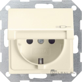 Розетка
Standard 55,  Event,  Esprit,  ClassiX,  ClassiX Art,  без шторок,  с крышкой,  с заземлением,  одинарная,  безвинтовые клеммы,   цвет - кремовый глянцевый,  пластмасса,  045401,  0454 01,  Gira
 - PULSAL.RU