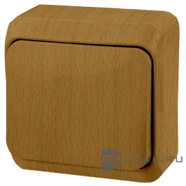 Выключатель
Этюд,  одноклавишный,  без подсветки,   цвет - бук,  пластмасса,  BA10-001T,  Schneider Electric
 - PULSAL.RU