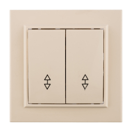 Переключатель
Минск,  двухклавишный,  без подсветки,   цвет - бежевый,  пластмасса,  ERV10-026-20,  EKF
 - PULSAL.RU