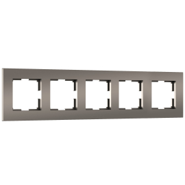 Рамка
Slab,  5 постов,   цвет - бронза матовый,  вертикальная,  горизонтальная,  пластмасса,  W0052963,  a067788,  Werkel
 - PULSAL.RU