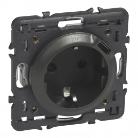 Розетка USB type-C, 3.0А с электрической розеткой
Celiane,  USB type-C 5V,  Электр. с USB,  одинарная,   цвет - графит,  пластмасса,  067913,  0 679 13,  Legrand
 - PULSAL.RU