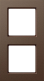 Рамка
A 550,  2 поста,   цвет - мокко,  вертикальная,  горизонтальная,  пластмасса,  A5582BFMO,  A 5582 BF MO,  JUNG
 - PULSAL.RU