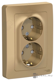 Розетка с рамкой
Blanca,  со шторками,  с заземлением,  двойная,   цвет - титан,  пластмасса,  BLNRS001124,  Schneider Electric
 - PULSAL.RU