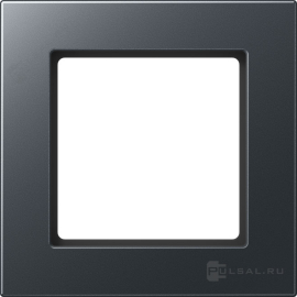 Рамка
A 550,  1 пост,   цвет - антрацит матовый,  вертикальная,  горизонтальная,  пластмасса,  A5581BFANM,  A 5581 BF ANM,  JUNG
 - PULSAL.RU