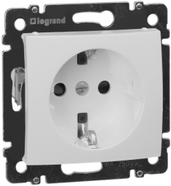 Розетка
Valena,  со шторками,  с заземлением,  одинарная,  винтовые клеммы,   цвет - белый,  пластмасса,  694269,  6 942 69,  Legrand
 - PULSAL.RU