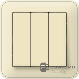 Выключатель с рамкой 10 А
W59,  трехклавишный,  без подсветки,   цвет - слоновая кость,  пластмасса,  VS0510-351-28,  Schneider Electric
 - PULSAL.RU
