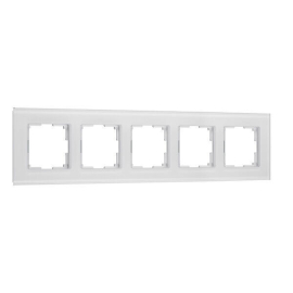 Рамкa
Senso,  5 постов,   цвет - белый матовый,  вертикальная,  горизонтальная,  стекло,  W0053101,  a069968,  Werkel
 - PULSAL.RU
