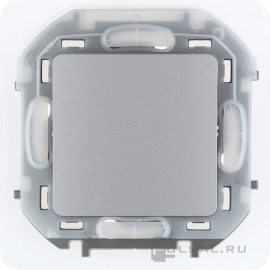 Выключатель / переключатель
Inspiria,  одноклавишный,  без подсветки,   цвет - алюминий,  пластмасса,  IP 44,  673672,  6 736 72,  Legrand
 - PULSAL.RU