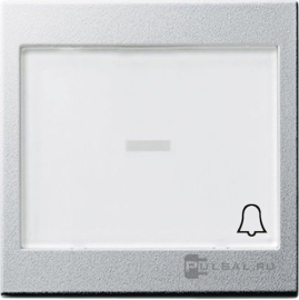 Клавиша "Звонок" с полем для надписи
E2,  Event,  Esprit,  одноклавишный,  без подсветки,   цвет - алюминий,  пластмасса,  067926,  0679 26,  Gira
 - PULSAL.RU