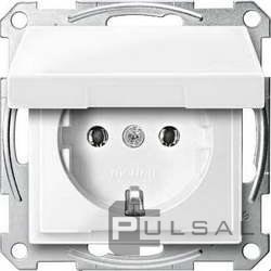 Розетка
M-Trend,  M-Smart,  M-Plan,  M-Elegance,  M-Pure,  без шторок,  с крышкой,  с заземлением,  одинарная,  безвинтовые клеммы,   цвет - полярно-белый,  пластмасса,  MTN2311-0319,  MEG2311-0319,  Merten
 - PULSAL.RU