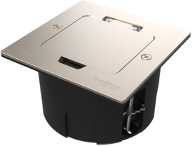 Лючок MultiDesk с монтажной коробкой для стены, фальшпола, стола (без розеток)
MultiDesk,  W45,  напольная,  для сплошных стен,  для столов и мебели,  для полых стен и гипрока,  1 пост,   цвет - никель,  металл,  IP 44,  MDK20102NA,  Systeme Electric
 - PULSAL.RU