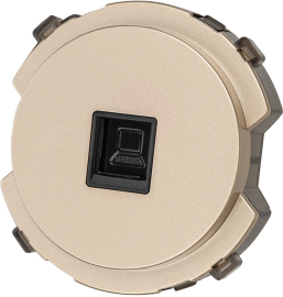 Розетка компьютерная RJ45 Cat.5 (UTP)
Байкал,  одинарная,   цвет - шампань,  пластмасса,  SQ1819-0514,  TDM
 - PULSAL.RU Розетка компьютерная RJ45 Cat.5 (UTP)
Байкал,  одинарная,   цвет - шампань,  пластмасса,  SQ1819-0514,  TDM
 - PULSAL.RU