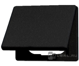 Откидная крышка для розетки
SL 500,  с крышкой,  одинарная,   цвет - черный,  пластмасса,  SL590KLSW,  SL 590 KL SW,  JUNG
 - PULSAL.RU