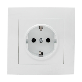 Розетка
Валенсия,  со шторками,  с заземлением,  одинарная,  винтовые клеммы,   цвет - белый,  пластмасса,  EWR16-028-10,  EKF
 - PULSAL.RU