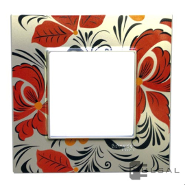 Рамка с узором Хохлома
Unica Quadro,  1 пост,   цвет - хохлома,  вертикальная,  горизонтальная,  пластмасса,  MGU6.702.55Q1,  Schneider Electric
 - PULSAL.RU