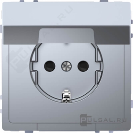 Розетка
D-Life,  со шторками,  с крышкой,  с заземлением,  одинарная,  безвинтовые клеммы,   цвет - нержавеющая сталь,  пластмасса,  MTN2310-6036,  MEG2310-6036,  Merten
 - PULSAL.RU