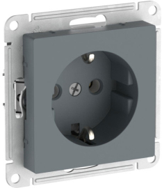 Розетка (безвинтовые клеммы)
Atlas Design Antique,  AtlasDesign Air,  Atlas Design,  без шторок,  с заземлением,  одинарная,  безвинтовые клеммы,   цвет - грифель,  пластмасса,  ATN000743S,  Schneider Electric
 - PULSAL.RU