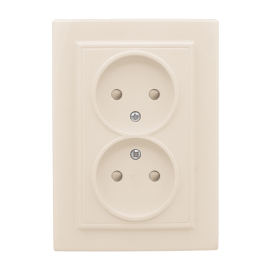 Розетка
Минск,  со шторками,  без заземления,  двойная,  безвинтовые клеммы,   цвет - бежевый,  пластмасса,  ERR10-102-200,  EKF
 - PULSAL.RU