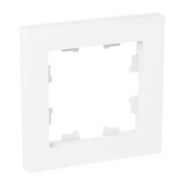 Рамкa
Epica,  1 пост,   цвет - белый,  вертикальная,  горизонтальная,  пластмасса,  UP1-FPW-01,  EKF
 - PULSAL.RU