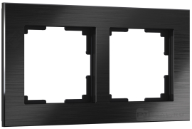 Рамкa
Aluminium,  2 поста,   цвет - черный,  вертикальная,  горизонтальная,  металл,  W0021708,  a050962,  Werkel
 - PULSAL.RU