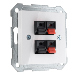 Розетка акустическая
Epsilon,  Retro Liregus,  2 пары,   цвет - белый,  пластмасса,  IGL-4-01.E/B,  28-037,  LIREGUS
 - PULSAL.RU