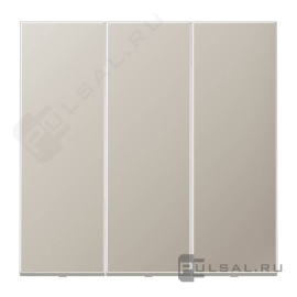 Клавиши
LS 990,  LS plus,  LS-design,  трехклавишный,  без подсветки,   цвет - нержавеющая сталь,  металл,  ES993,  ES 993,  JUNG
 - PULSAL.RU