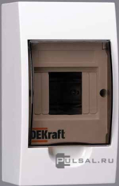 Бокс ЩРН-П-4, ЩРН-П, навесной, IP 41,  модулей - 4, пластмасса,  цвет - белый, 31008DEK, Dekraft - PULSAL.RU Бокс ЩРН-П-4, ЩРН-П, навесной, IP 41,  модулей - 4, пластмасса,  цвет - белый, 31008DEK, Dekraft - PULSAL.RU