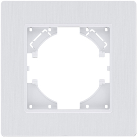 Рамка Plex
Eleganz,  1 пост,   цвет - белый,  горизонтальная,  пластмасса,  EP1WH,  Kollinger
 - PULSAL.RU