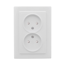 Розетка
Минск,  со шторками,  без заземления,  двойная,  безвинтовые клеммы,   цвет - белый,  пластмасса,  ERR10-102-100,  EKF
 - PULSAL.RU